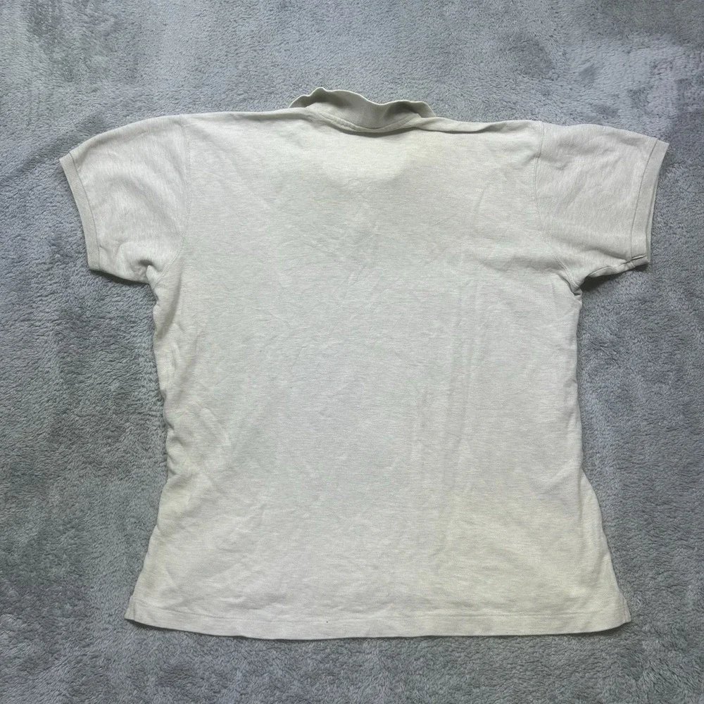 Vintage Patagonia Polo Shirt Mens‎ L Light Gray Short Sleeve Outdoor Casual Hike